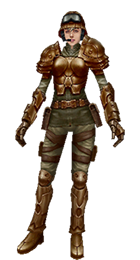 Self-repairing set woman